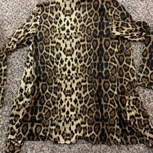 Cheetah / leopard print cardigan